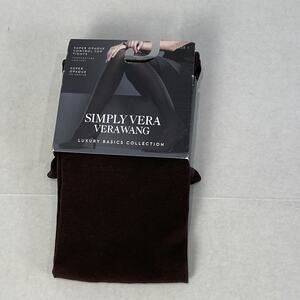 Simply Vera Bear Wang Size One Control Top Tights Brown